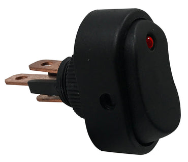 Red LED Illuminated Rocker Switch ON / OFF SPST - 16 Amps @ 12 Volt